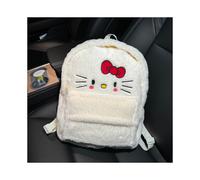 Mochila de Hello Kitty con dibujos animados, bolso de hombro bordado de gran capacidad para niñas