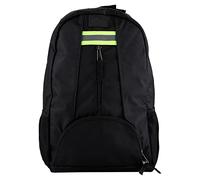 Mochila de Herramientas, Bolsa Portaherramientas Herramientas Mochila-Oxford Tela Correa Ajustable Doble Cremallera Gran Capacidad Multibolsillos para Hombro Electricistas Carpintería [Negro]