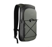 Mochila de hidratación de 7 litros con 1 depósito de 5 litros para caminatas de día y diversión al aire libre (gris)