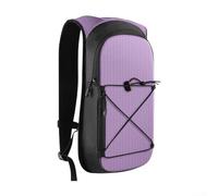 Mochila de hidratación de 7 litros con 1 depósito de 5 litros para caminatas de día y diversión al aire libre (morado)