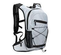 Mochila de hidratación de 8 litros Mochila de hidratación de Ciclo Reflectante de Alta Visibilidad Liviana Mochila de Viaje Bolsa de Hombro para Deportes al Aire Correr Senderismo (Gris)