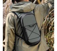 Mochila de hidratación de malla con bolsa de agua, perfecta para largas caminatas y diversión al aire libre (naranja)