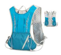 Mochila de hidratación, paquete de agua ligero, marco ergonómico de 15 pulgadas con construcción transpirable, chaleco de correr de alta visibilidad con estilo deportivo, resistente al agua para