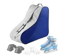 Mochila de hielo - Rodillo resistente, bolsa con cremallera ajustable para almacenamiento de equipo de hockey para niños y adultos, soporte para equipo de animación | Práctica de pista de zapatos al