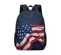 Mochila de hockey vintage de 17 pulgadas, bandera patriótica americana, bolsa de hockey sobre hielo para la escuela, niños, mochila deportiva con diseño de disco, 08., L, Minimalista