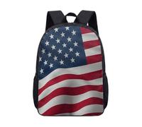 Mochila de hockey vintage de 17 pulgadas, bandera patriótica americana, bolsa de hockey sobre hielo para la escuela, niños, mochila deportiva con diseño de disco, 09., L, Minimalista
