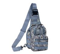 Mochila de hombro de 10 l resistente al agua, duradera Oxford Chest Bag | Bolsa de hombro compacta al aire libre para viajes, almacenamiento de equipo de camping, senderismo