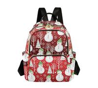 Mochila de invierno acolchada blanca con diseño de copo de nieve para mujer, diseño de ondas, mochila de viaje ligera e informal, Árbol de invierno copo de nieve blanco, Medium, Mochilas Daypack