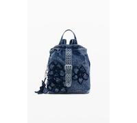Desigual mochila pequeña de la colección de accesorios, Azul, Talla única