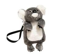Mochila de juguete de peluche para niños, bolso de hombro de peluche realista en forma de animal, bolso de escuela lindo, bolso de animal de peluche suave, mochila ajustable para niños y niñas