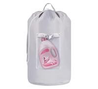 Mochila de lavandería universitaria, bolsa de lavandería sucia con cordón para estudiantes, contenedor de lavandería portátil para camping, apartamento, lavandería, hotel, hogar