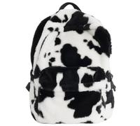 Mochila de Leopardo Esponjosa para Mujeres y Hombres, Diseño Vintage de Guepardo, a la Moda, Y2K, Escuela, Viajes, Espalda, A03-Negro, Clásico