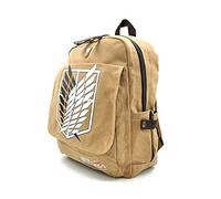 Mochila de lino del Cuerpo de Exploración para los fans de Ataque a los Titanes | Color: marrón