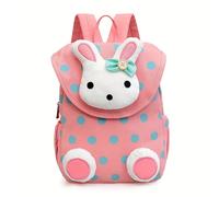 Mochila de Lona con Conejito Lindo para Niña de 3 a 7 Años. Bolso Escolar para Jardín de y Preescolar para Niñas Pequeñas