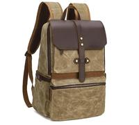 Mochila de lona for hombre, mochila vintage de trekking, mochila clásica de lona encerada, mochila pequeña for hombre, mochila de lona elegante, mochila duradera for la escuela, mochila de lona for ex