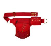 Mochila de lona vintage de mano, riñonera de viaje con bolsillo antirrobo, mochila de senderismo al aire libre para hombres y mujeres, negro, Talla única