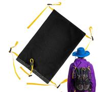 Mochila - de Malla Ligera - de extensión de Mochila - para Ropa, Zapatos, Botellas, Herramientas, Senderismo, Aventuras, Picnic, Escalada, Gimnasio, Viajes, Senderismo, Negro, Refer