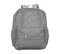 Mochila de Malla, Mochila de Malla Resistente, Mochila Universitaria Transparente, Liviana y Lavable con Dos Bolsillos Elásticos en Ambos Lados para la Escuela, Natación, Fitness