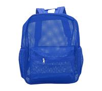 Mochila De Malla Mochila Transparente Lavable De Gran Capacidad, Ligera Y Resistente para Nadar, Deportes De Playa, Adecuada para Estudiantes Universitarios, Viajeros Y Viajes(Azul)