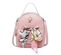 Mochila de mensajero para hombro, bolso para teléfono, letra pequeña, a la moda, para mujer, mochila pequeña para niños, rosa, Talla única