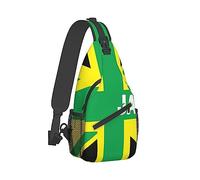 Mochila de moda, mochila de día, mochila de pecho cruzada con diseño de bandera del Reino de Jamaica, bolsos de mano, bolsas de gimnasio, mochila de día, mochila al aire libre para hombre, mujer y m
