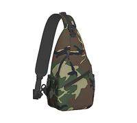 Mochila de moda, mochila de día, mochila de pecho cruzado con estampado 3D de camuflaje del ejército, bolsos de mano, bolsas de gimnasio, mochila de día, mochila al aire libre para hombre, mujer y m