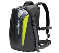 Mochila de moto impermeable 30 litros negra / neón