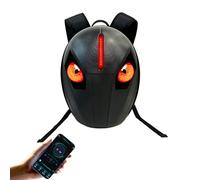 Mochila de Motocicleta para Hombres, Mochila LED con Pantalla a Todo Color Programable de Bricolaje, Carcasa Dura de Gran Capacidad Impermeable para Casco Mochila