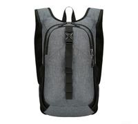 Mochila de nailon para uso al aire libre, incluyendo senderismo para correr, viajar, escalar, montar a caballo y desplazarse con interior espacioso y optimización de ajuste (gris)