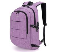 Mochila de Negocios Tzowla Resistente al Agua con Puerto USB y Cerradura, para Portátil de 17.3 Pulgadas