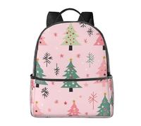 Mochila de nieve con árbol de Navidad para mujeres y hombres, mochila escolar de dibujos animados, mochila casual para la universidad, viajes y trabajo