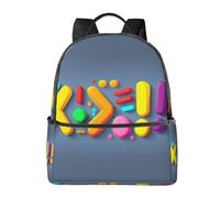 Mochila de números coloridos para mujeres y hombres, educación, adolescente, mochila escolar, mochila casual para la universidad, viajes y trabajo