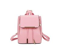 Mochila de ocio de piel sintética, bolsa de hombro, mochila de viaje para escuela, mochila multifunción para adolescentes, niñas, niños, mujeres, mochila para hombre, rosso, Talla única