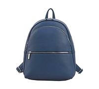 Mochila de ocio para mujer, de piel suave, informal, para adolescentes, mochila escolar, mochila de viaje para niñas, Blue, As shown in the figure