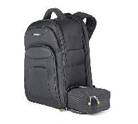 StarTech.com Mochila Ergonómica con Carcasa de Accesorios Removible para Ordenador Portátil de 17,3 Pulgadas - Morral para Profesionales de la Informática - de Viajes, Trabajo