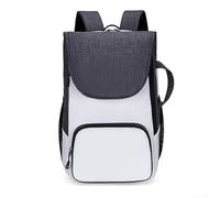 Mochila de pádel de tenis que ofrece soluciones de organización inteligentes para atletas y estudiantes (blanco)