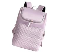 Mochila de pañales grande multiusos resistente al agua y a prueba de fugas con múltiples bolsillos, elegante mochila para madre, Morado (