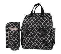 Mochila de pañales multifuncional bolsa de almacenamiento interior espacioso con cambio de pañal portátil para bebé funda para botella de estera para madre nueva madre esencial