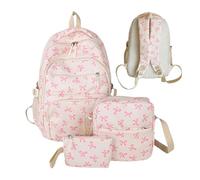 Mochila de para Mujer | Mochila para Portátil con | Organizador de Capacidad Ligera para Viajes Maestro Al Aire Libre Turista Negocios Viaje Vuelos, Rosa, se beskrivning, Unisex