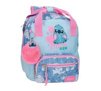 Joumma Disney Stitch Hearts Mochila de Paseo Azul 23x28x10 cms Poliéster 6,44L