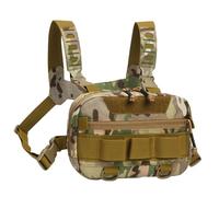 Mochila de pecho para hombre, transpirable, Oxford con parte trasera de malla, riñonera portátil, mochila multifuncional con gran espacio de almacenamiento, de viaje y correr de 20 L para