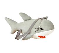 Mochila De Peluche Con Tiburón - Mochila Con Pescado | Fantástica Escolar Con De 250 G, Adorable Grande Amorosa Para Criaturas Marinas Que Guarda Libros Y Artículos De Papelería