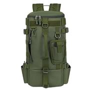 Mochila de pesca 8x7x17 Bolsa de pesca multibolsillos de gran capacidad con soporte para caña Cierre de cremallera Impermeable Múltiples opciones de transporte Bolsa de aparejos para profesionales y