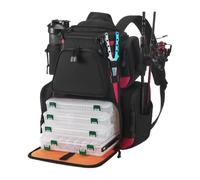 Mochila de pesca Bolsa impermeable para equipos de pescador, Negro | Estuche de almacenamiento Kayak de Pescador para Pescadores, Hombres, Maridos, Corriente, Tanque, Lago,