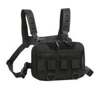 Mochila de pesca con mosca - Mochila de tela Oxford con gran apertura y parte trasera de malla | Bolsillo multifuncional para chaleco, plataforma de pecho, bolsillo de tela Oxford con mochila de malla