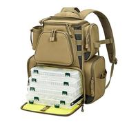 Mochila De Pesca Mochila Impermeable Almacenamiento Para Equipos, caqui, Se | Organizador de señuelos para pesca en barco para pescadores, hombres, maridos, arroyo, tanque, lago,