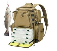 Mochila de pescador para hombre bolsa organizador impermeable caña de | Bolsa de aparejos de pesca frente al mar Pescadores Hombres Padres Maridos Arroyo Lago Río Tanque
