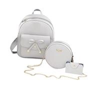 Mochila de piel con bolsa de hombro, 3 juegos de mochila pequeña con lazo, mochila de viaje para niñas, bolsa de viaje extra grande, mochila de viaje extragrande de 60 l con compartimento para laptop