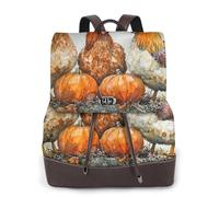 Mochila de piel con estampado de pollo vintage, para mujer, para viajes, a la moda, informal, para el trabajo