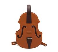 Mochila de piel sintética con forma de violín para mujer, mochila escolar de moda para adolescentes y niñas, Como se muestra en la imagen